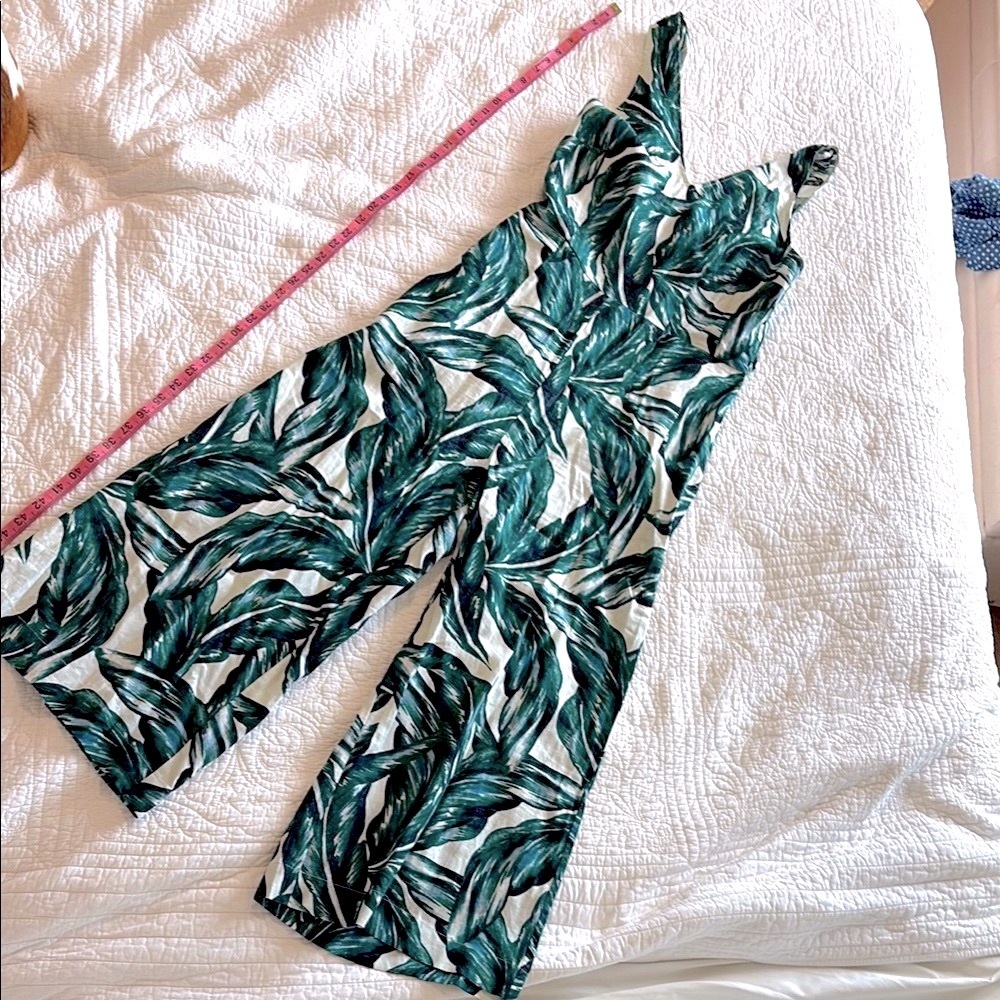 Leaf Print Jumpsuit